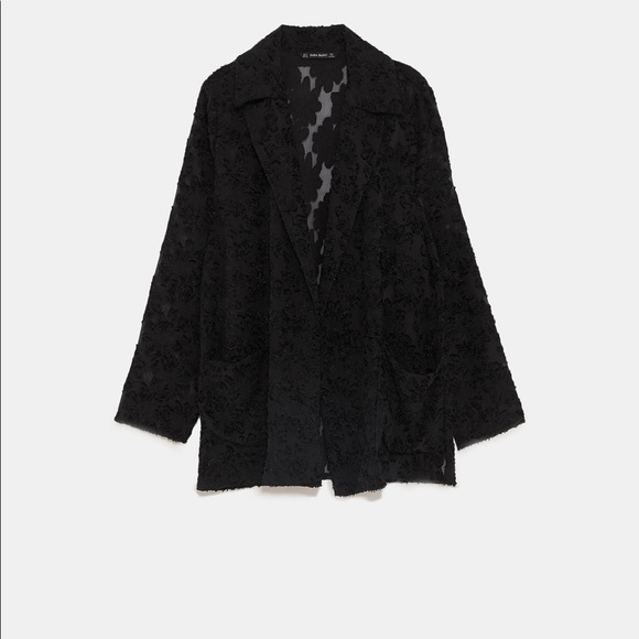 Zara Devore Jacquard Blazer - Picture 5 of 10